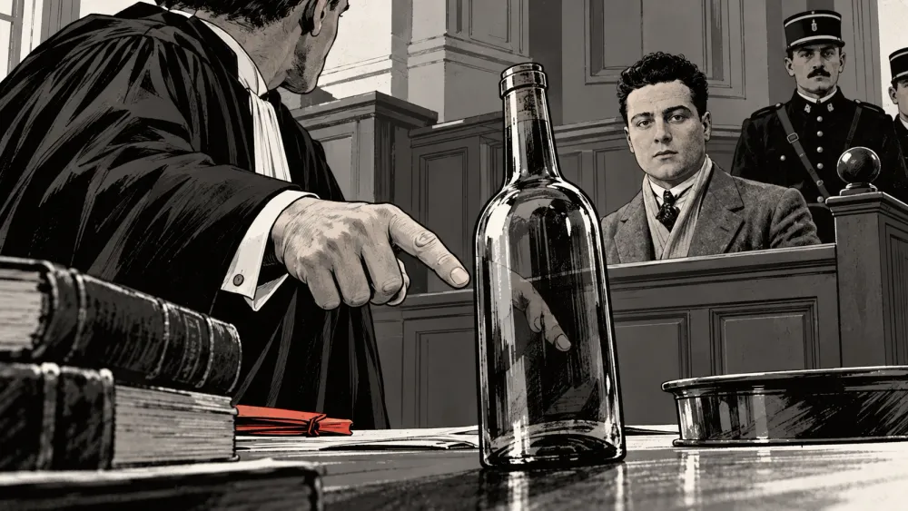 Illustration contemporaine du chapitre « Deux crimes, un accusé »