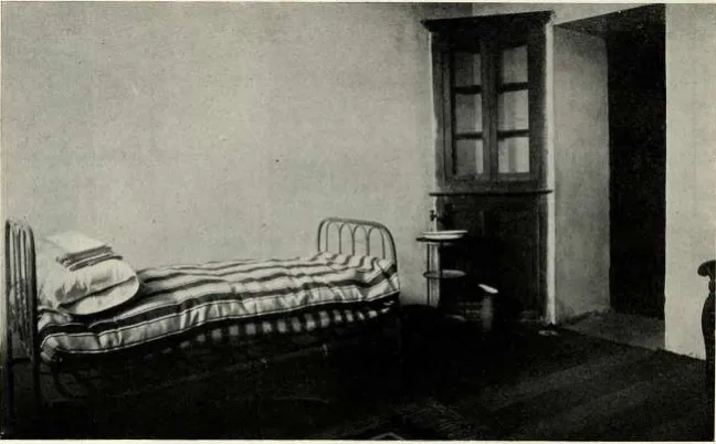 La cellule de Frédéric Humbert à la prison modèle de Madrid.