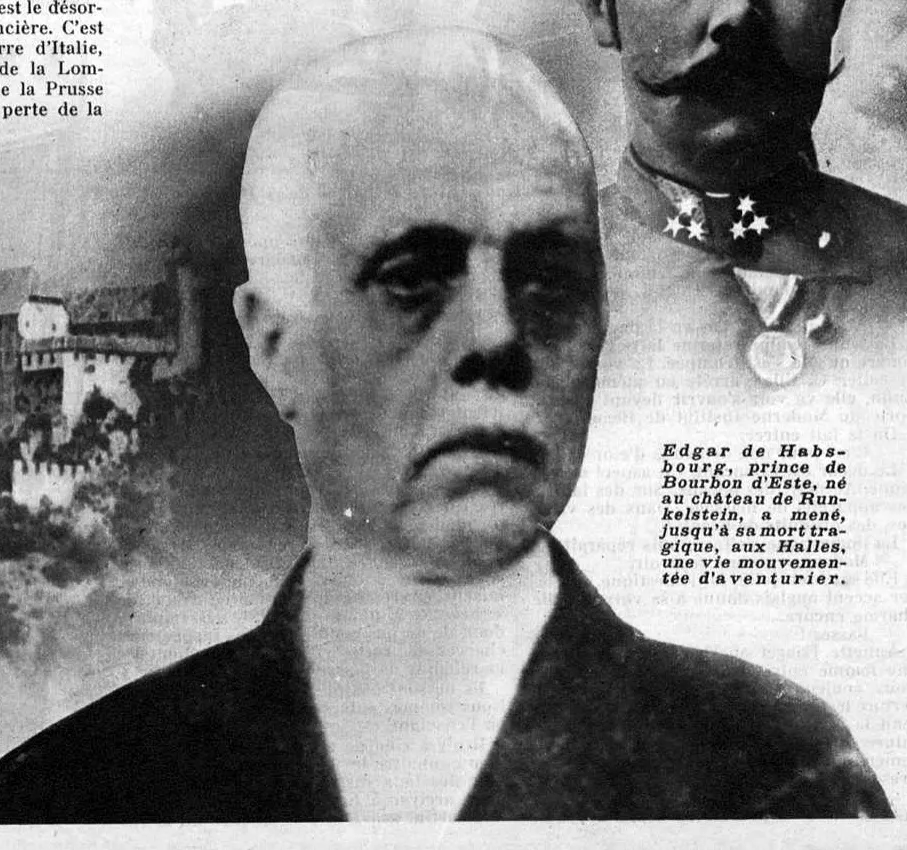 Edgar de Bourbon, dont la filiation princière reste contestée.
