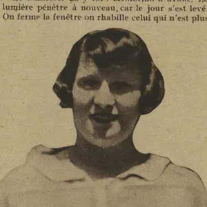 Portrait de Germaine Mestorino dans le journal