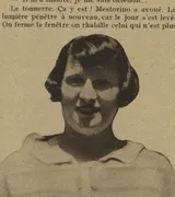 Portrait de Germaine Mestorino dans le journal