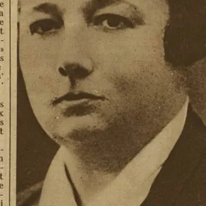Portrait de Marthe Hanau dans le journal
