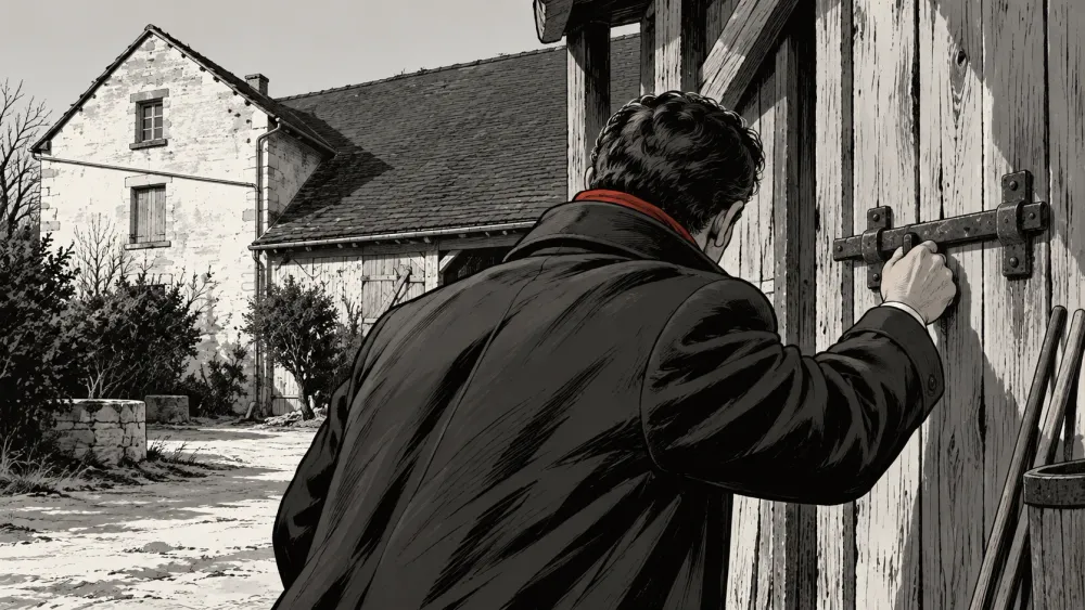 Illustration contemporaine du chapitre « La porte du moulin »