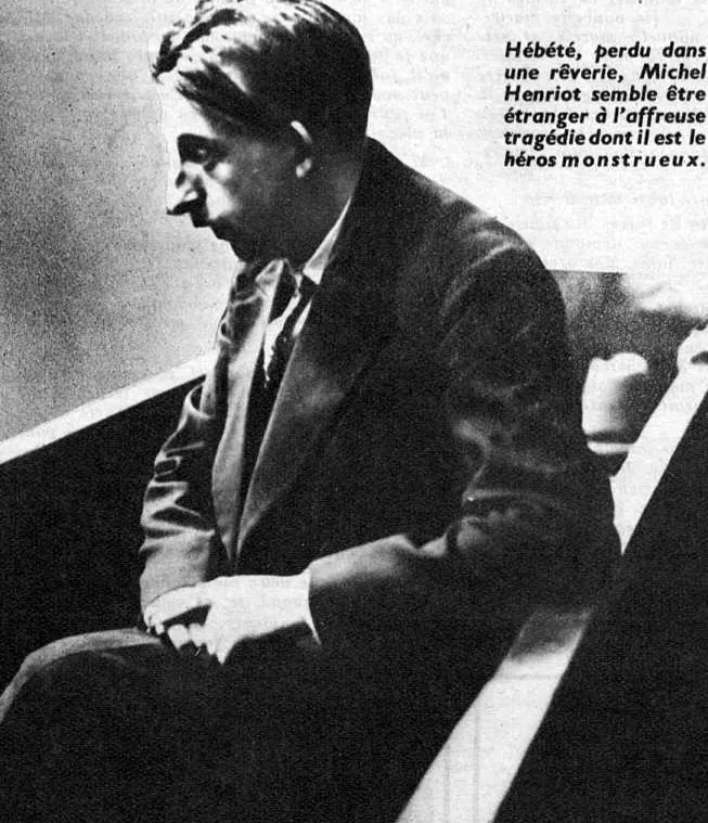 Michel Henriot dans le box des accusés.