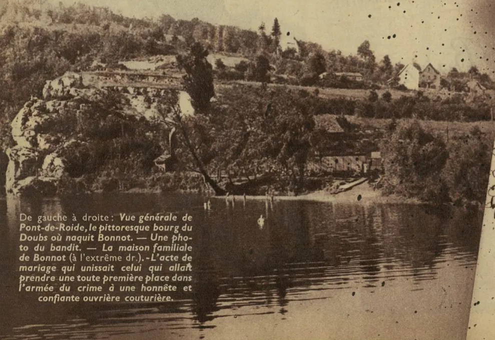Pont-de-Roide, dans le montage de Détective consacré aux origines de Bonnot.