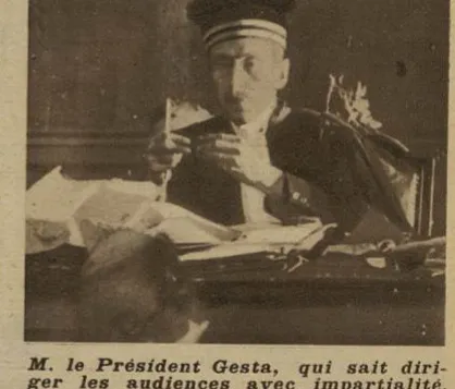 Le président Gesta dirige les audiences du procès Sarret.