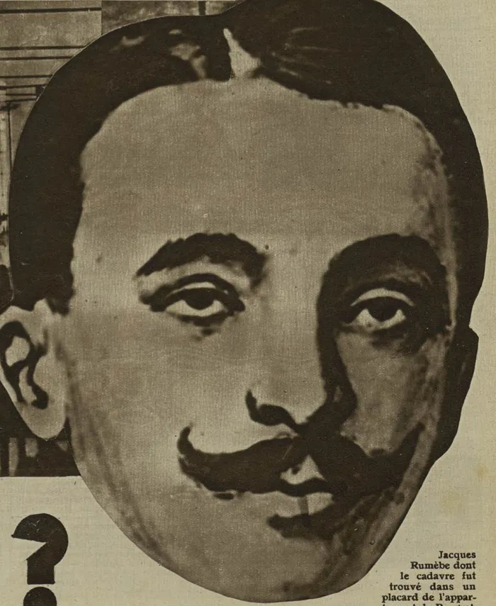 Portrait de Jacques Rumèbe reproduit dans Détective.