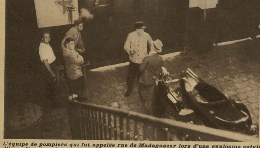 L’équipe de pompiers intervenue rue de Madagascar lors du premier incident.