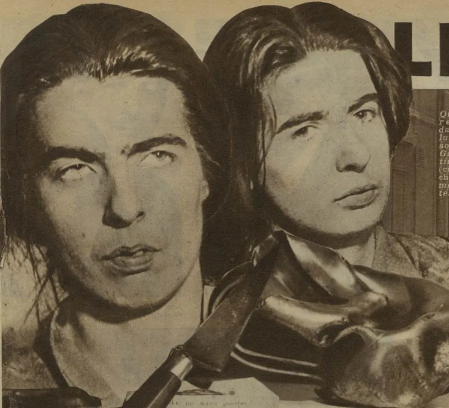 Christine et Léa Papin, dans le montage photographique du premier reportage.