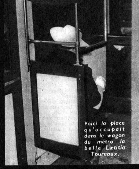 La place qu’occupait Laetitia dans la voiture de première classe.